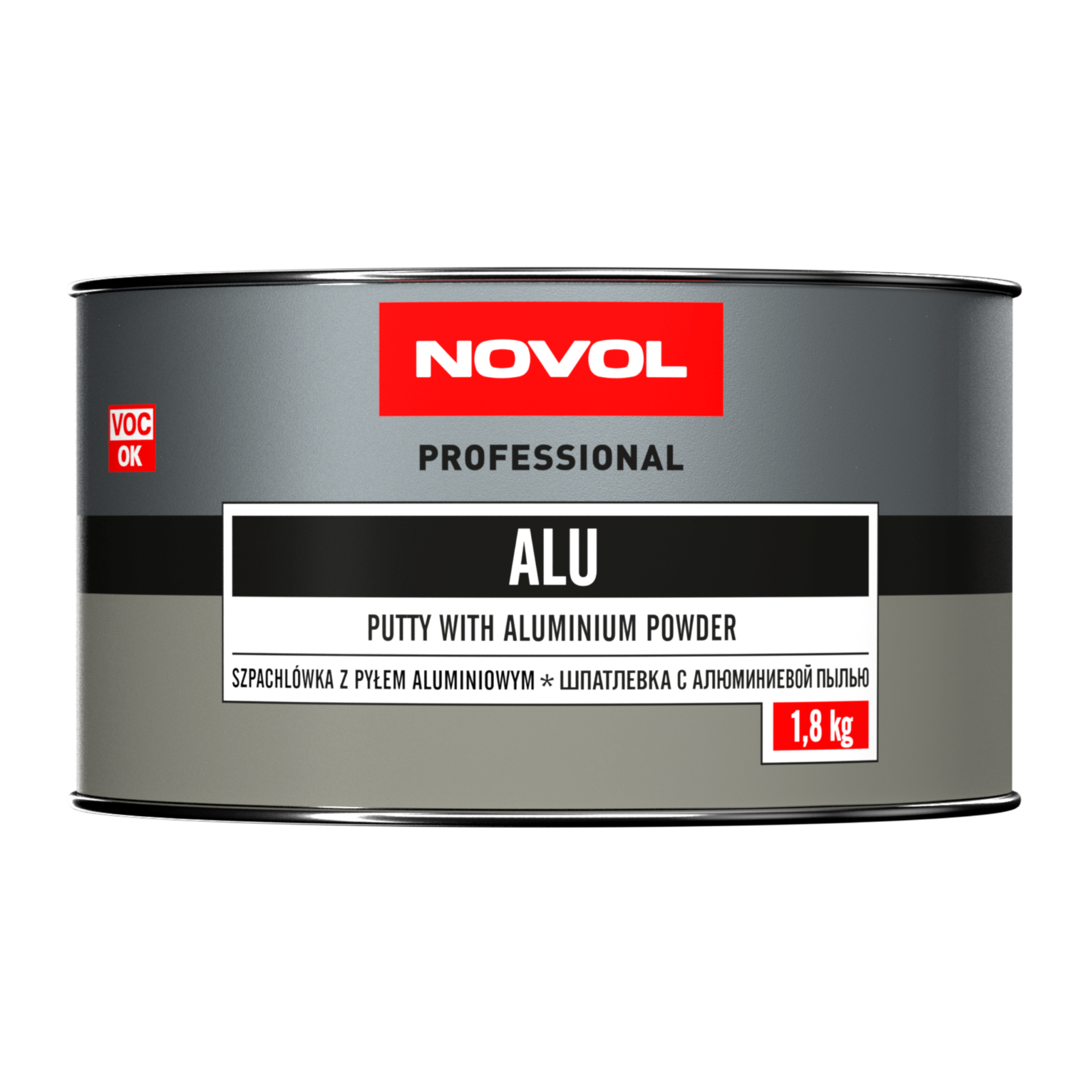 Novol Шпатлевка Алюминиевая Новол Alu 1.8 кг
